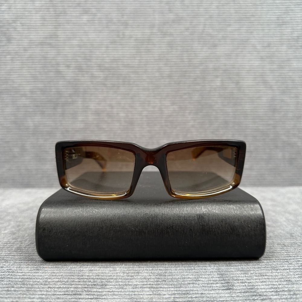 Vintage Spy Optic Plus Sunglasses Brown Gradient Rectangular Y2k Frames
